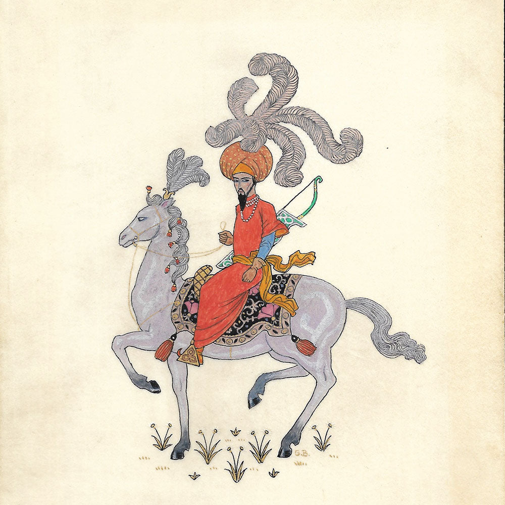 Barbier - Cavalier Persan, dessin de George Barbier (1920s)