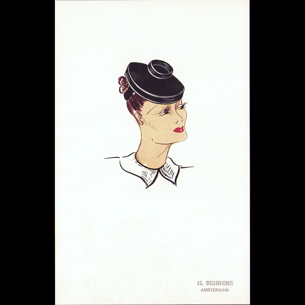 H. Behrens - Dame Hoeden, annonce de la nouvelle collection de chapeaux (1930s)