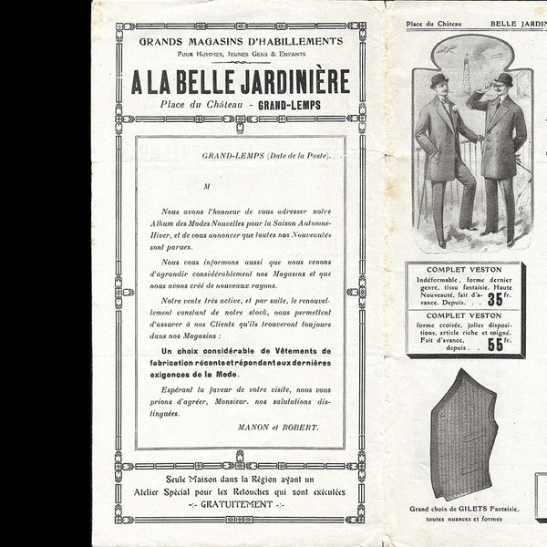 A la Belle Jardinière - Catalogue Hiver (1910s)