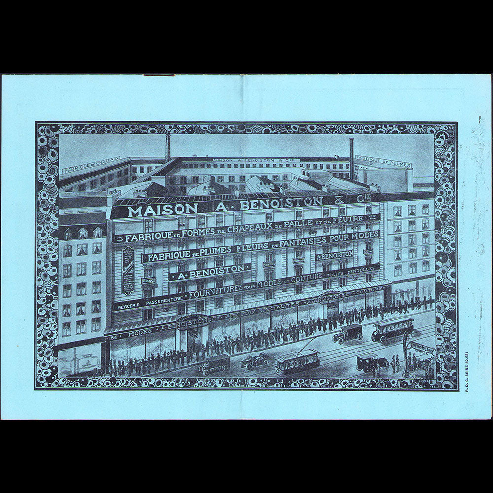 A. Benoiston & Cie - La Mode des deux spécialités, avril 1927, 164-166 rue du Temple à Paris
