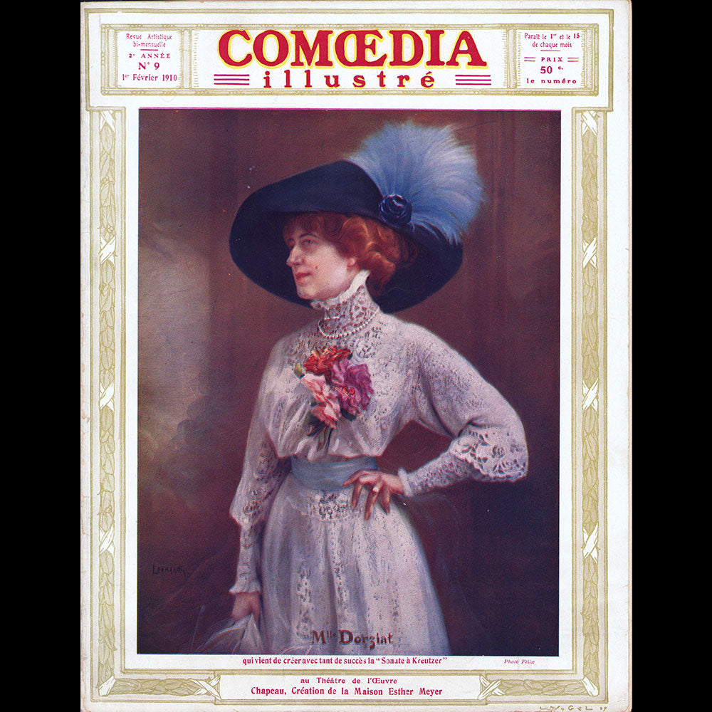 Comoedia illustré (1er février 1910), couverture de Léonardi