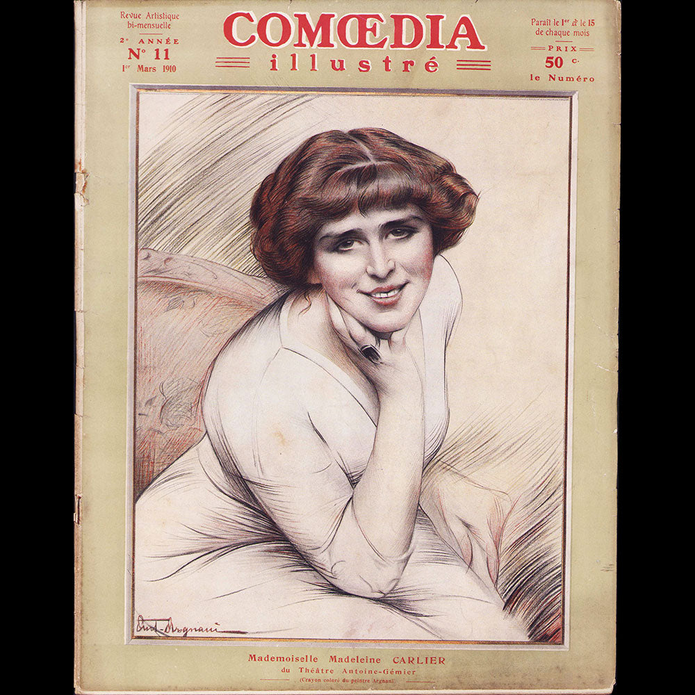 Comoedia illustré (1er mars 1910), couverture d'Argnani