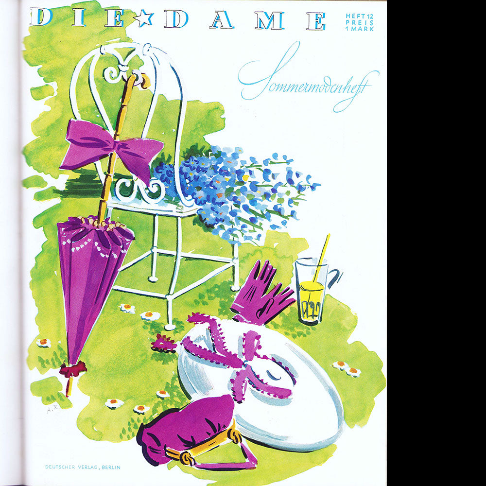 Die Dame 1939, réunion de 13 numéros (janvier à juillet 1939)