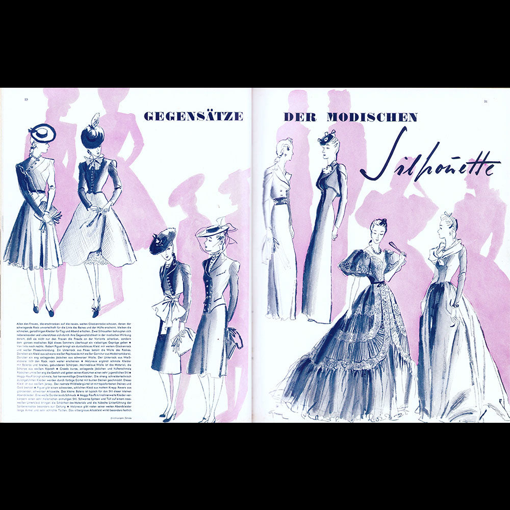 Die Dame 1939, réunion de 13 numéros (janvier à juillet 1939)