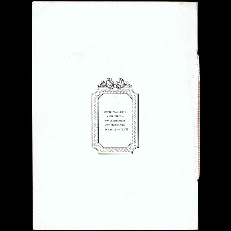 Christian Dior - Printemps 1959, programme du défilé de Moscou, couverture de Christian Bérard (1959)
