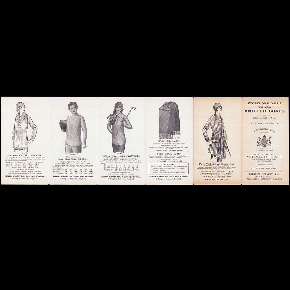 Egerton Burnett - Knitted coats (1910s)