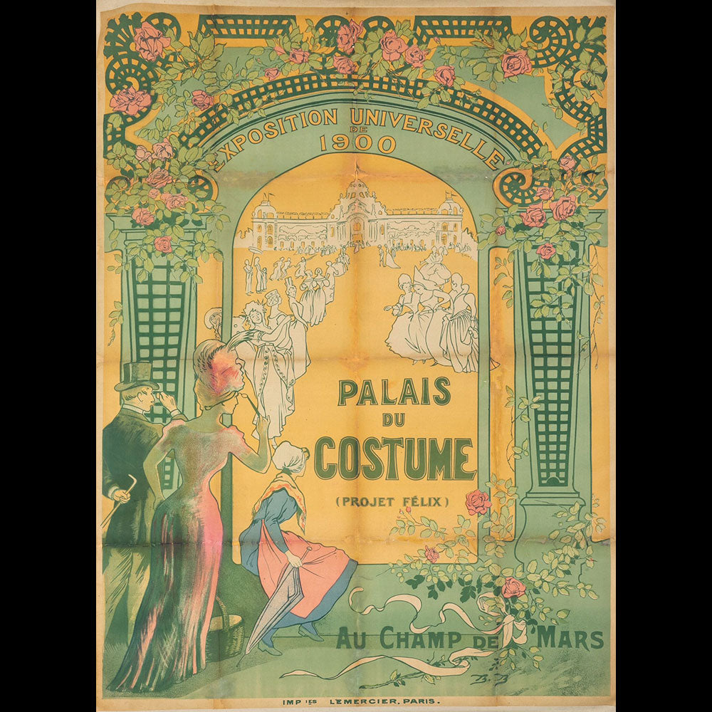 Exposition Universelle de Paris - Palais du Costume, affiche (1900)