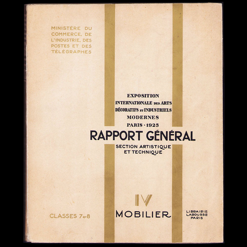 Exposition des Arts Décoratifs Paris 1925 - Rapport Général, Mobilier