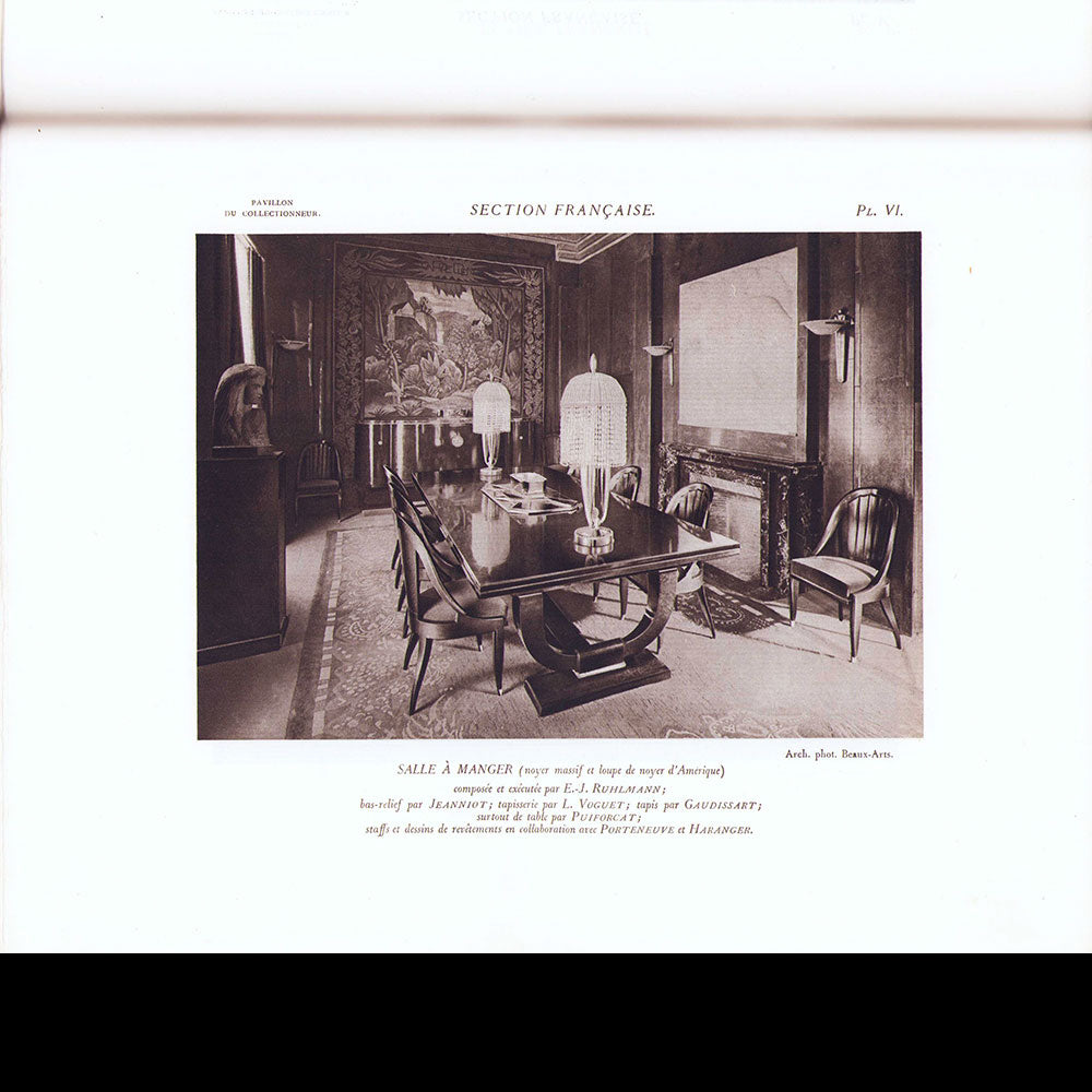 Exposition des Arts Décoratifs Paris 1925 - Rapport Général, Mobilier