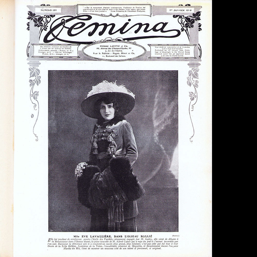 Fémina - Réunion des 24 numéros de l'année 1909 (janvier à décembre 1909)