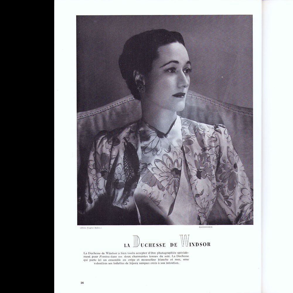 Fémina (juin 1939), couverture de Pierre Mourgue