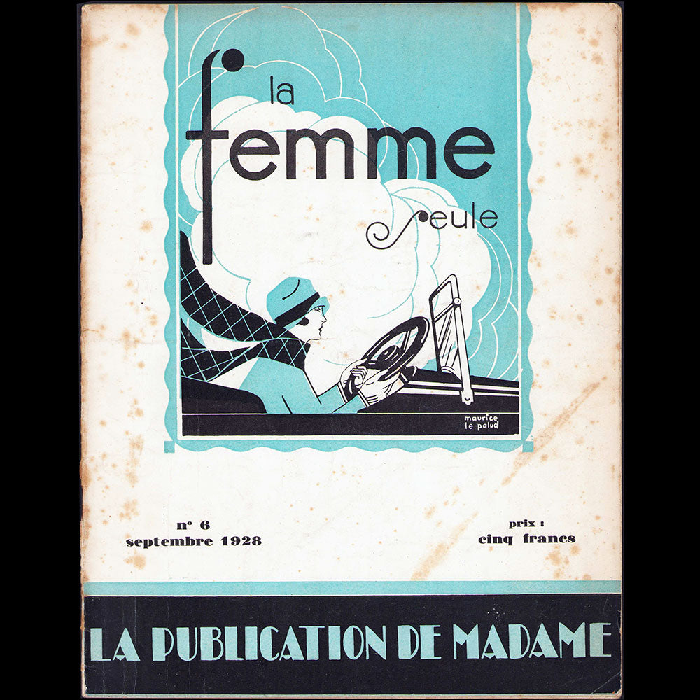 La Femmes seule, n°6, septembre 1928