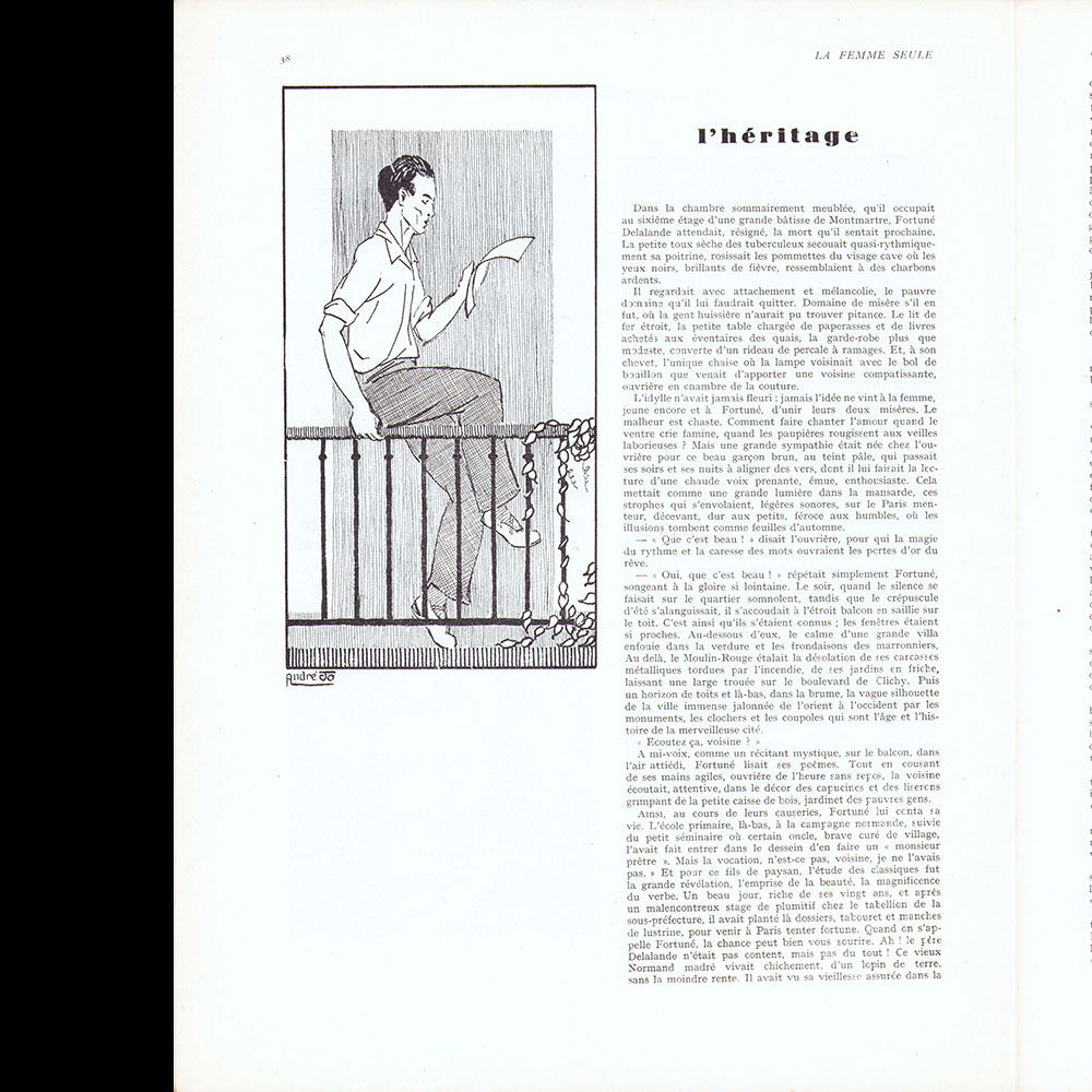 La Femmes seule, n°6, septembre 1928