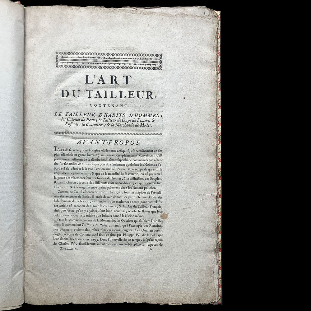 François-Alexandre-Pierre de Garsault - Art du Tailleur (1769)