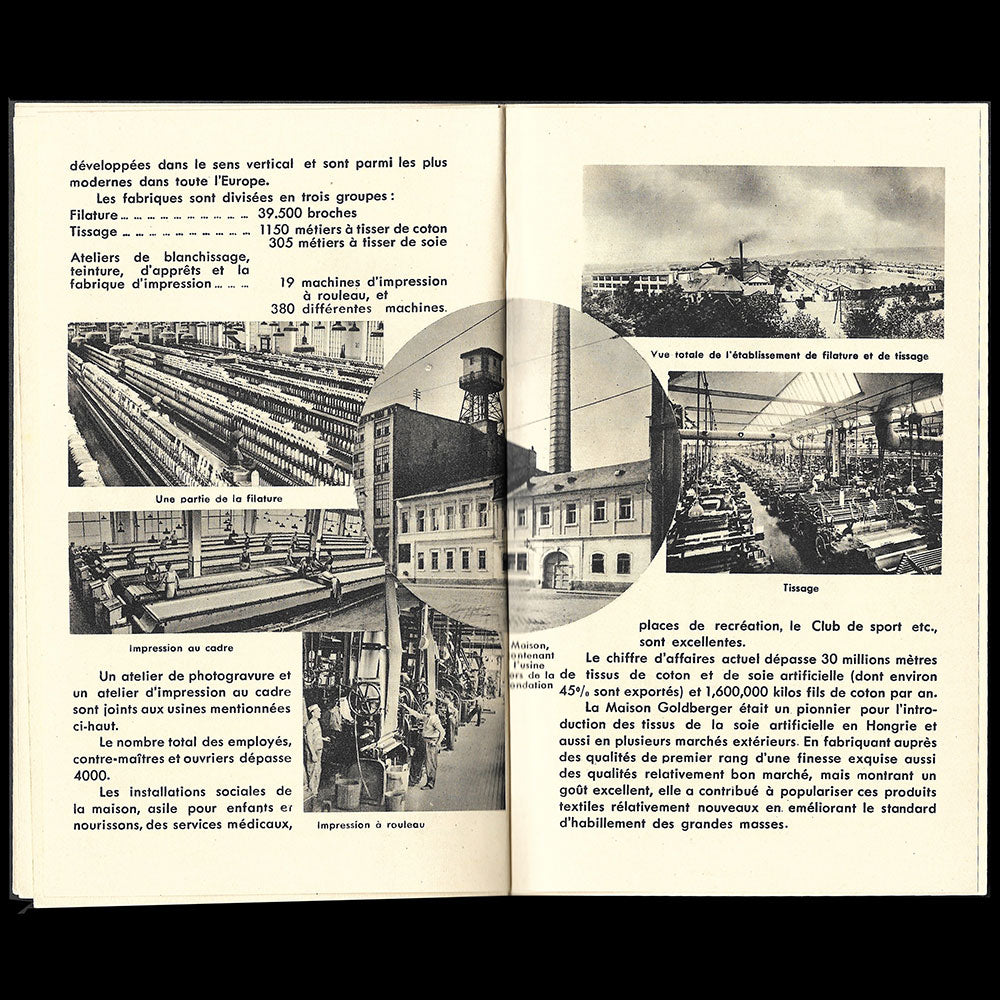 S.F. Goldberger & Fils Budapest - Présentation de la maison de tissus (circa 1937)