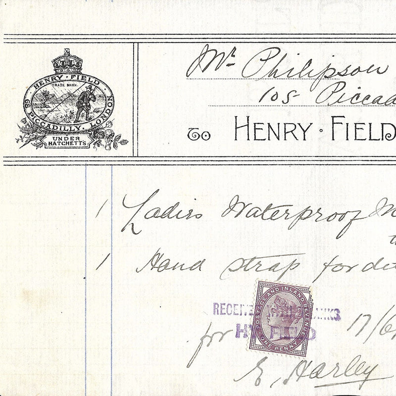 Henry Field Facture de la maison d'imperméables, 68 Piccadilly, Lond