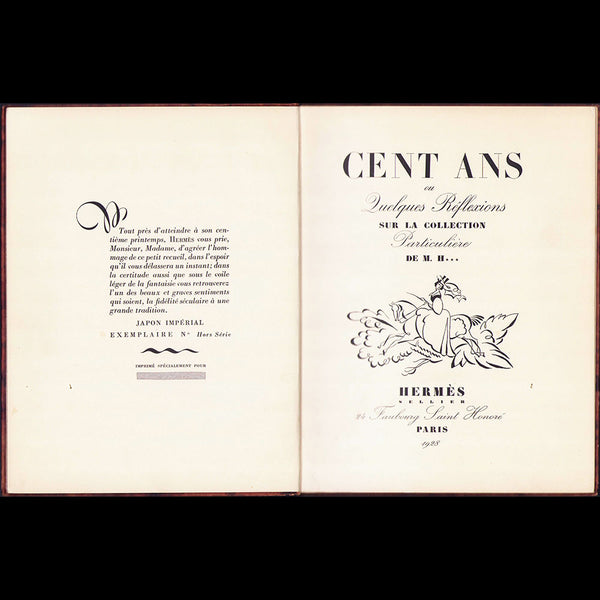 Hermès - Cent ans ou quelques réflexions sur la collection particulière de M. H. (1928)