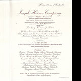 Joseph Horne Company - Invitation annonçant la sélection de modèles de Paris (circa 1910)