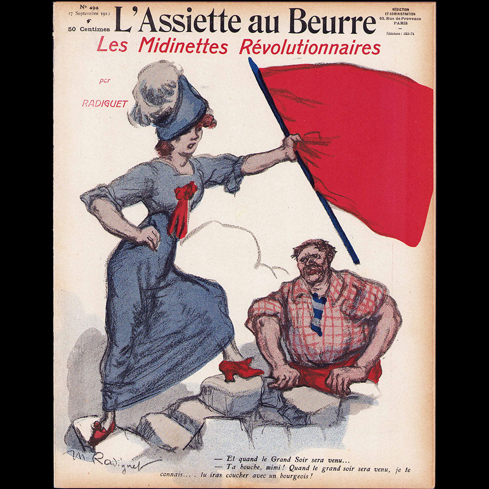 L'Assiette au Beurre, Les Midinettes Révolutionnaires par Radiguet (17 septembre 1915)