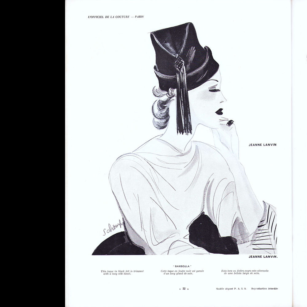 L'Officiel de la mode et de la couture de Paris - novembre 1936