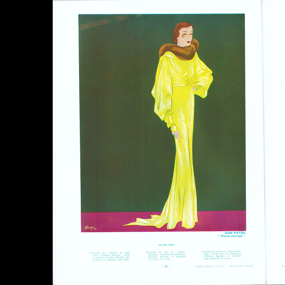 L'Officiel de la mode et de la couture de Paris - octobre 1933
