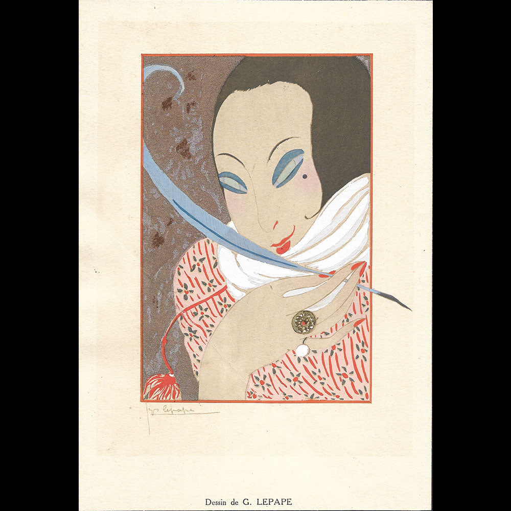 La Plume, pochoir par Georges Lepape (1922)