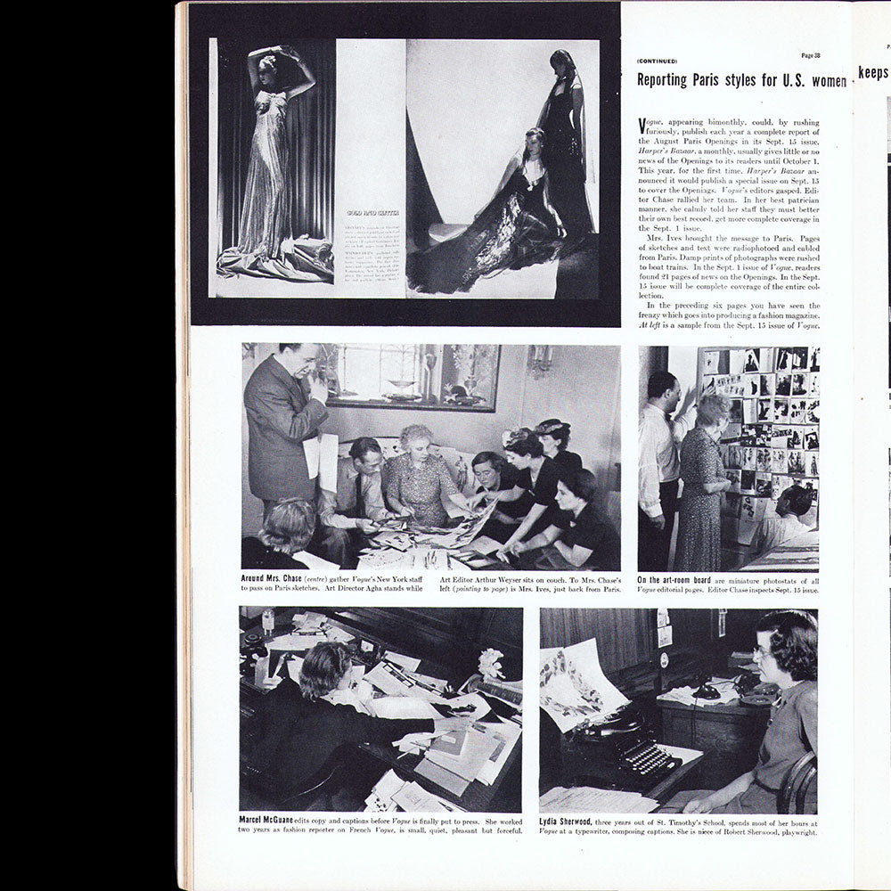 Life - Reporting Paris Style for US women (6 September 1937)
