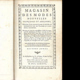 Magasin des Modes Nouvelles - Réunion des 12 livraisons de juillet 1787 à novembre 1787