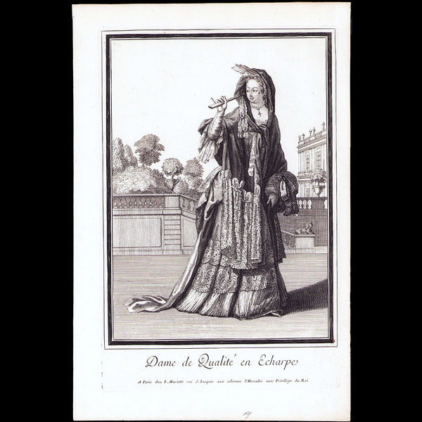 Mariette - Dame de qualité en écharpe (circa 1690-1710)