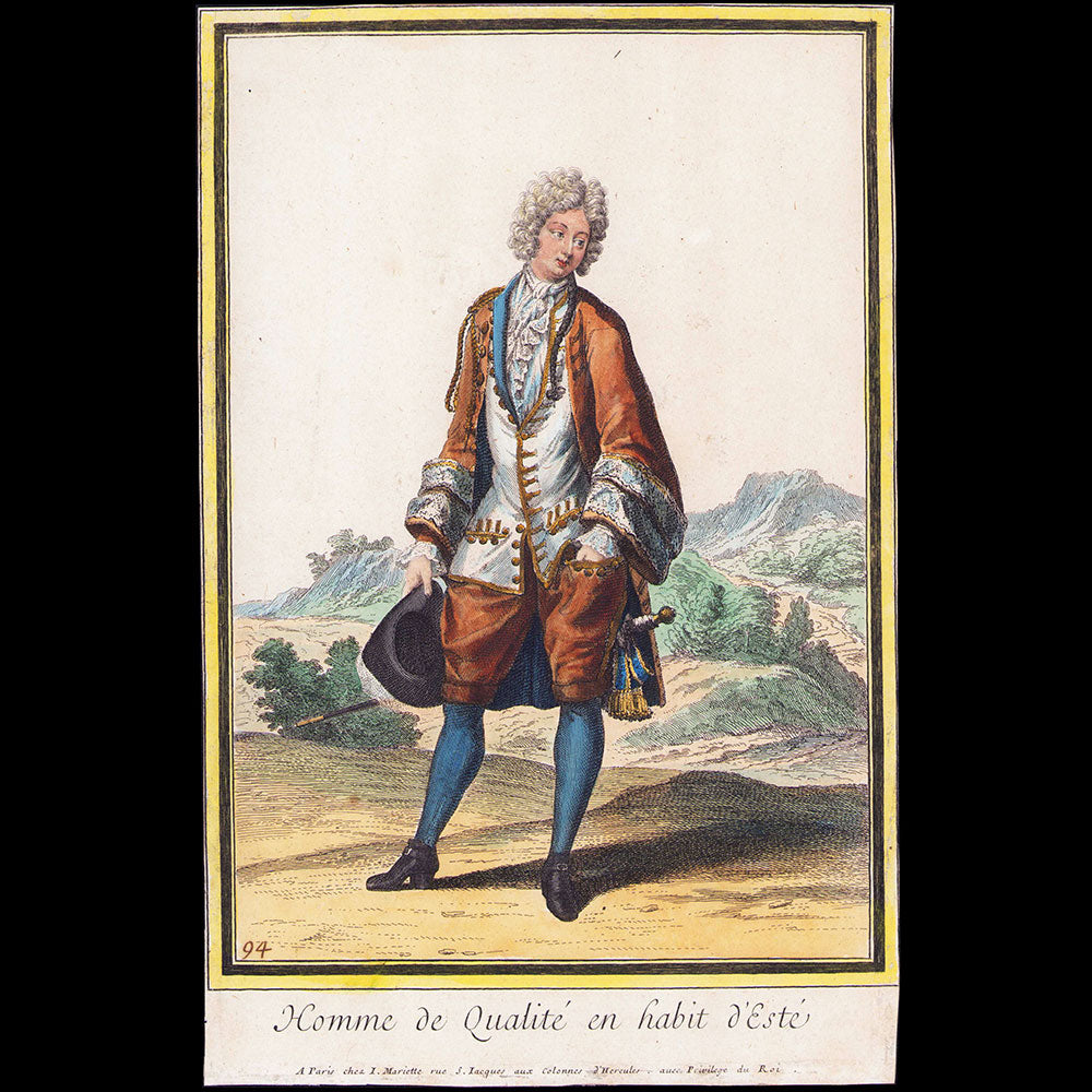 Mariette - Homme de Qualité en Habit d'Esté (circa 1690-1710)
