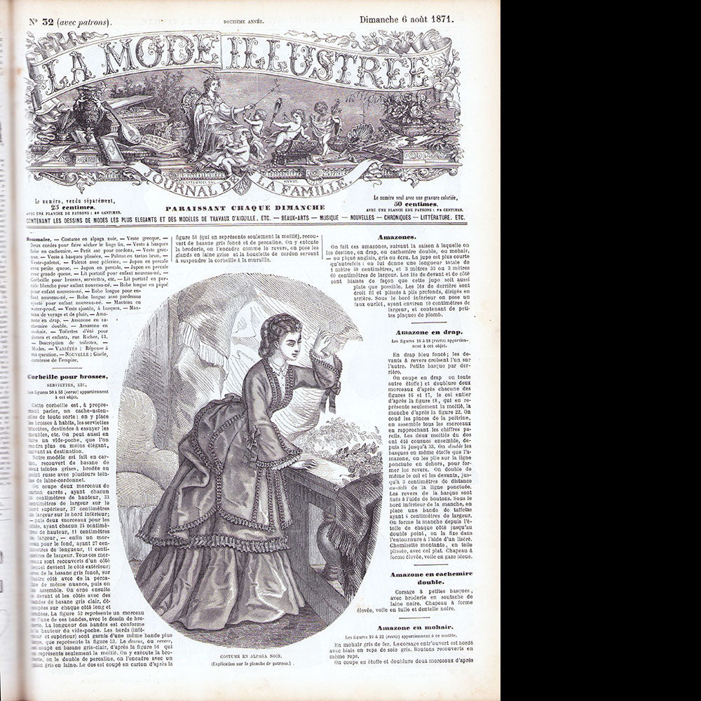 La Mode Illustrée, année 1871