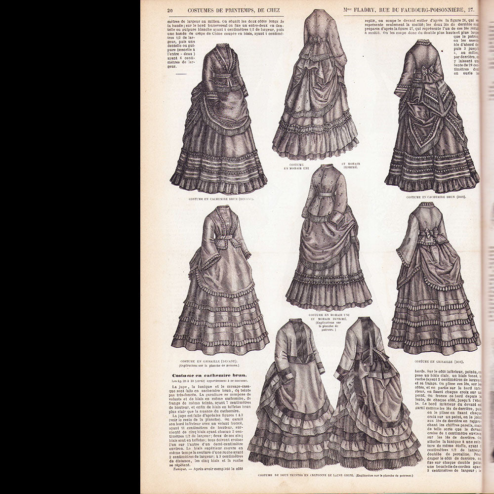 La Mode Illustrée, année 1871