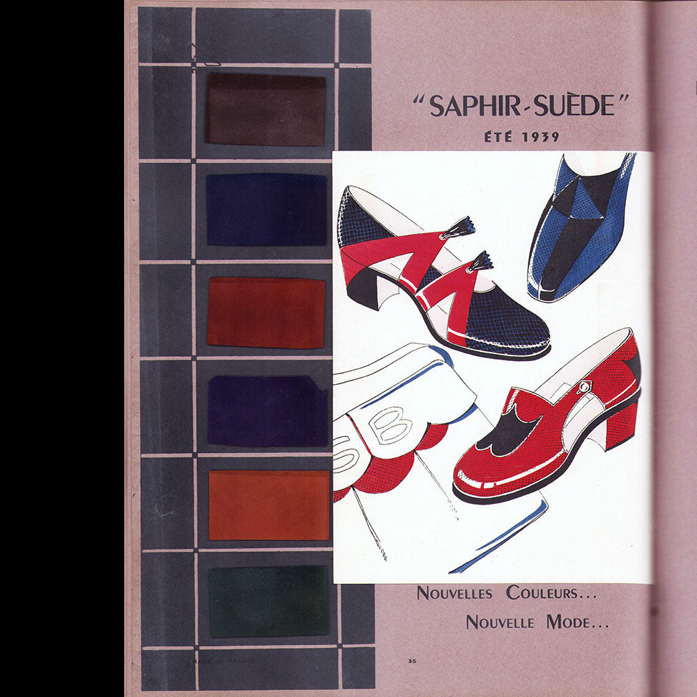 Novus, La chaussure nouvelle, le cuir, les sacs et les accessoires pour la saison d'été 1939