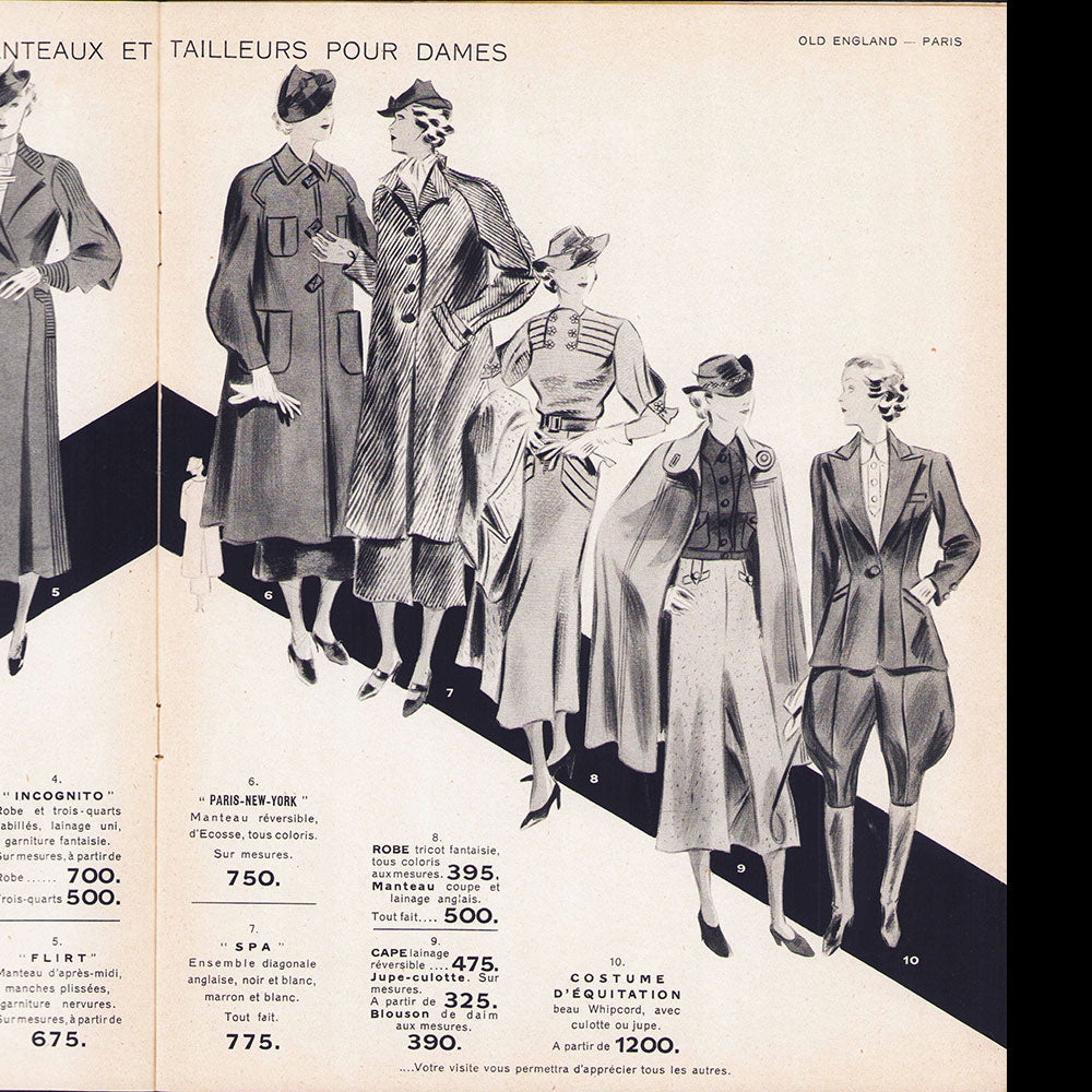 Old England - Catalogue pour l'été 1936