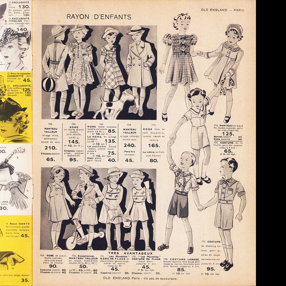 Old England - Catalogue pour l'été 1936