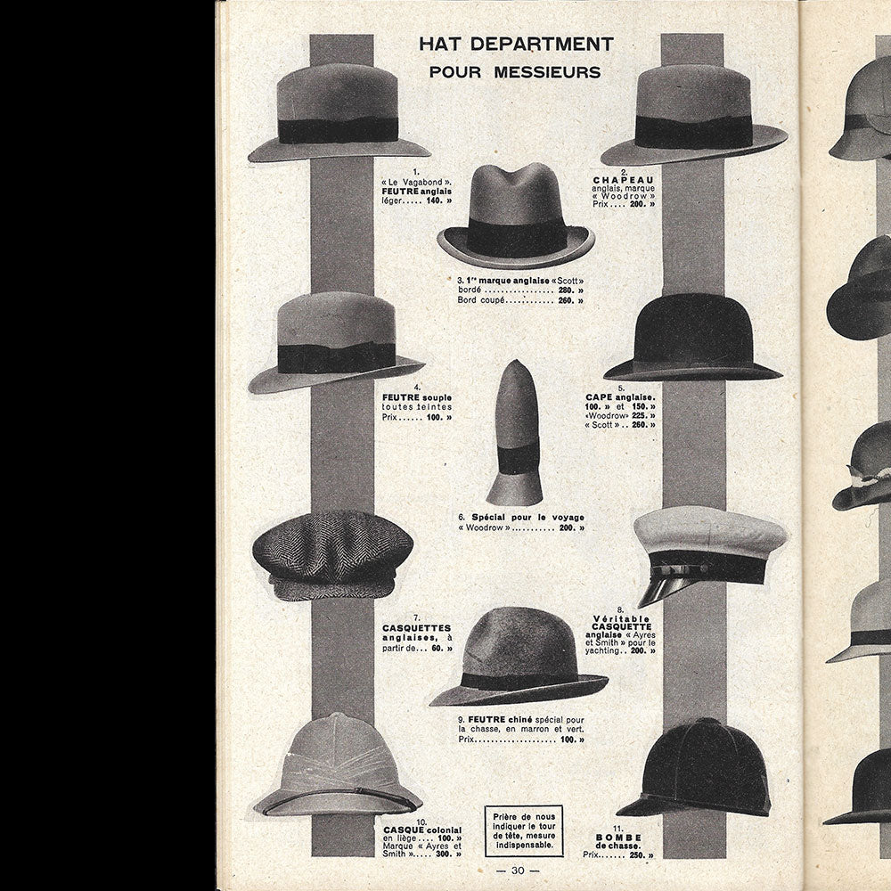 Old England - Catalogue Nouveautés pour l'Hiver (1930s)