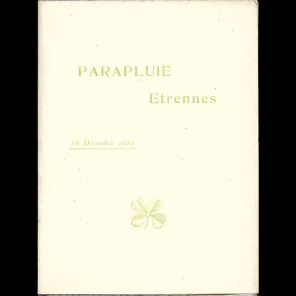 Parapluie Revel - Etrennes par Jean Sarrazin (1881)