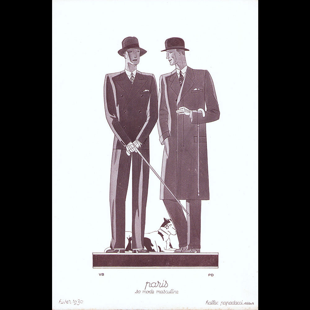 Paris, sa mode masculine, hiver 1930