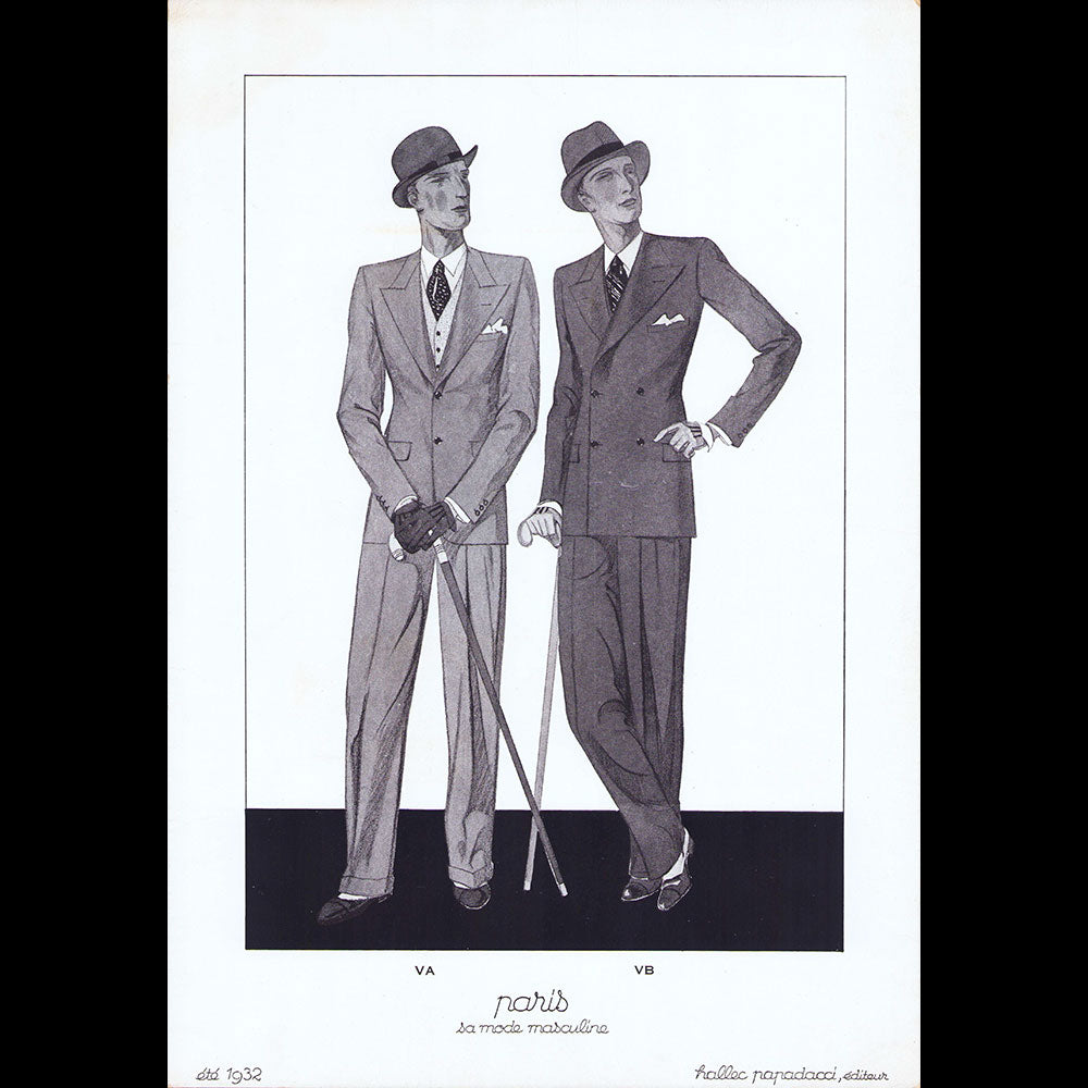Paris, sa mode masculine, été 1932