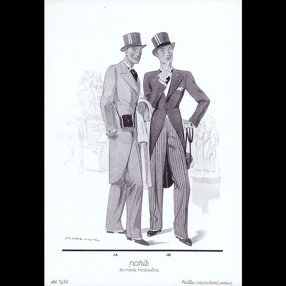 Paris, sa mode masculine, été 1932