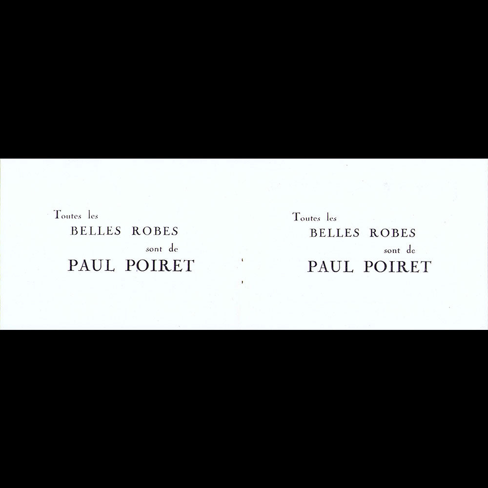 Paul Poiret - Toute la Forêt et Les Poudres de Rosine, parfums de Rosine (circa 1920)