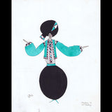 Ray Bret Koch - Hindou de Mr Debry, dessin de costume (1925)