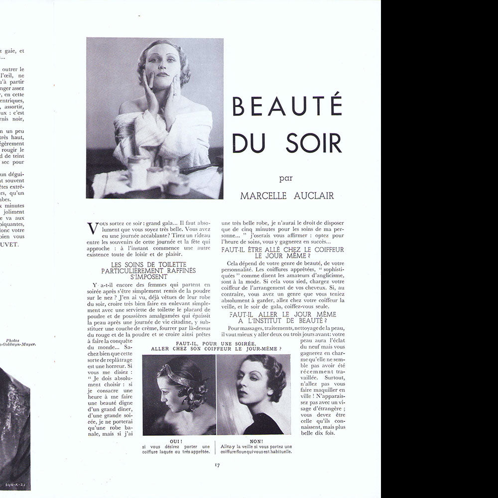 Rester Jeune, décembre 1934