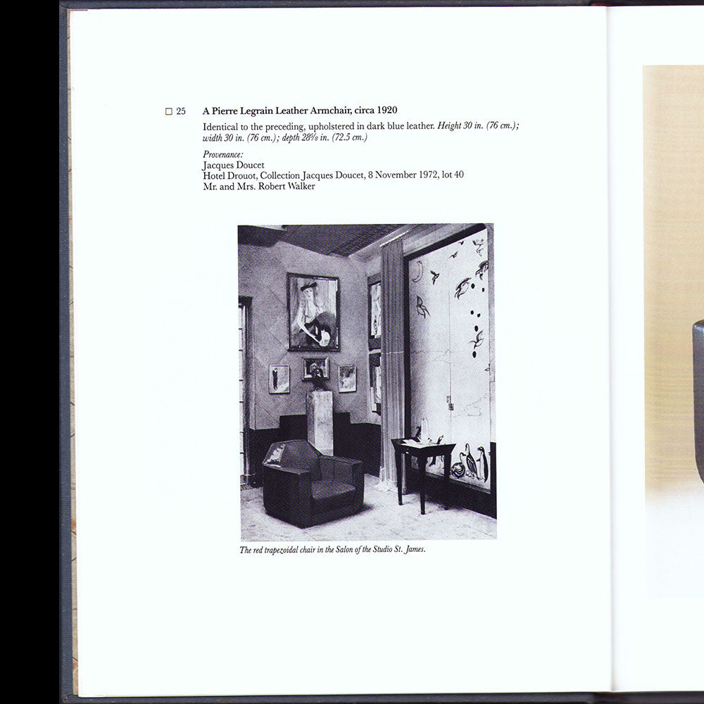 Doucet - A  Philip Johnson Townhouse, catalogue de la vente Sothebys de la collection Robin Symes (1989)