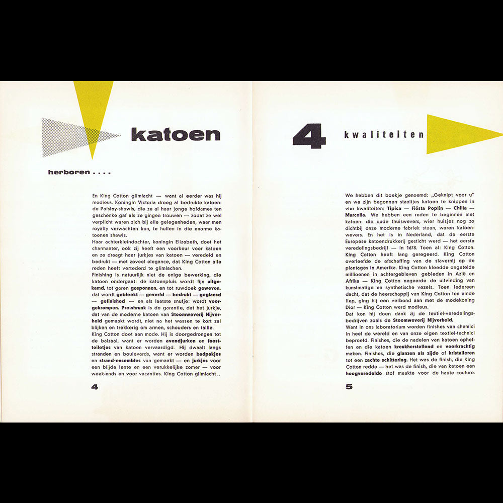 N. V. Stoomweverij Nijverheid - Geknipt voor u uit de lusthof van textiel (1950s)