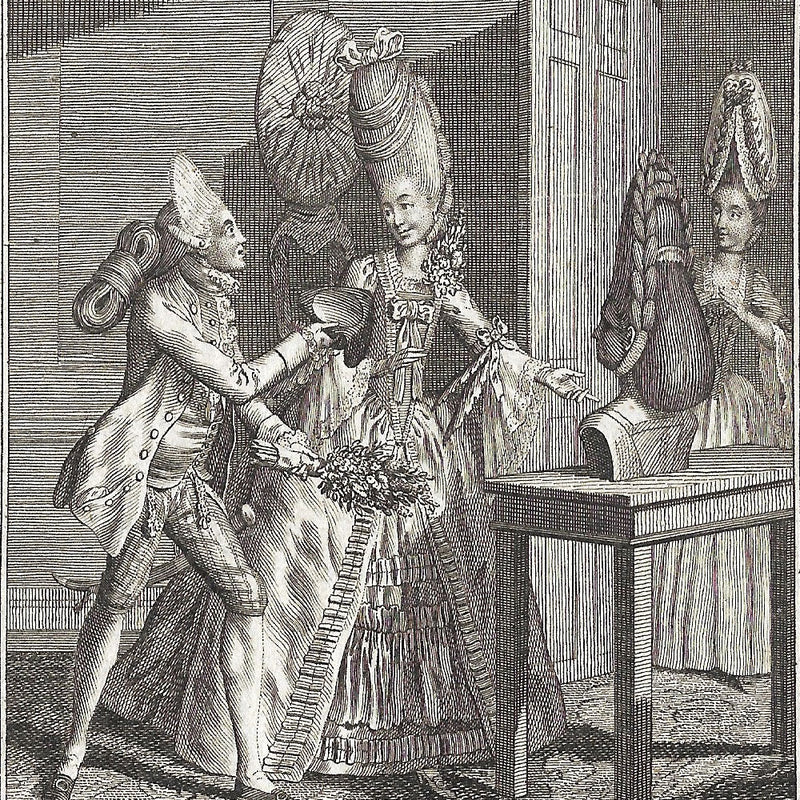 Lady's Magazine - The Macaronies (1773)