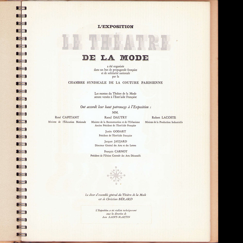 Le Théâtre de la Mode - Catalogue de l'exposition de Paris (1945)