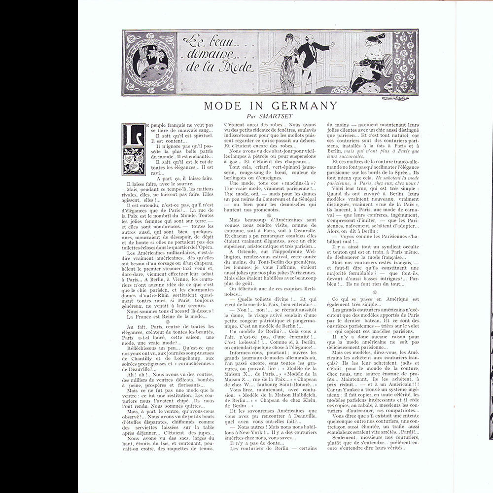 Tout-Paris, magazine illustré mondain, n°2 (25 octobre 1913)