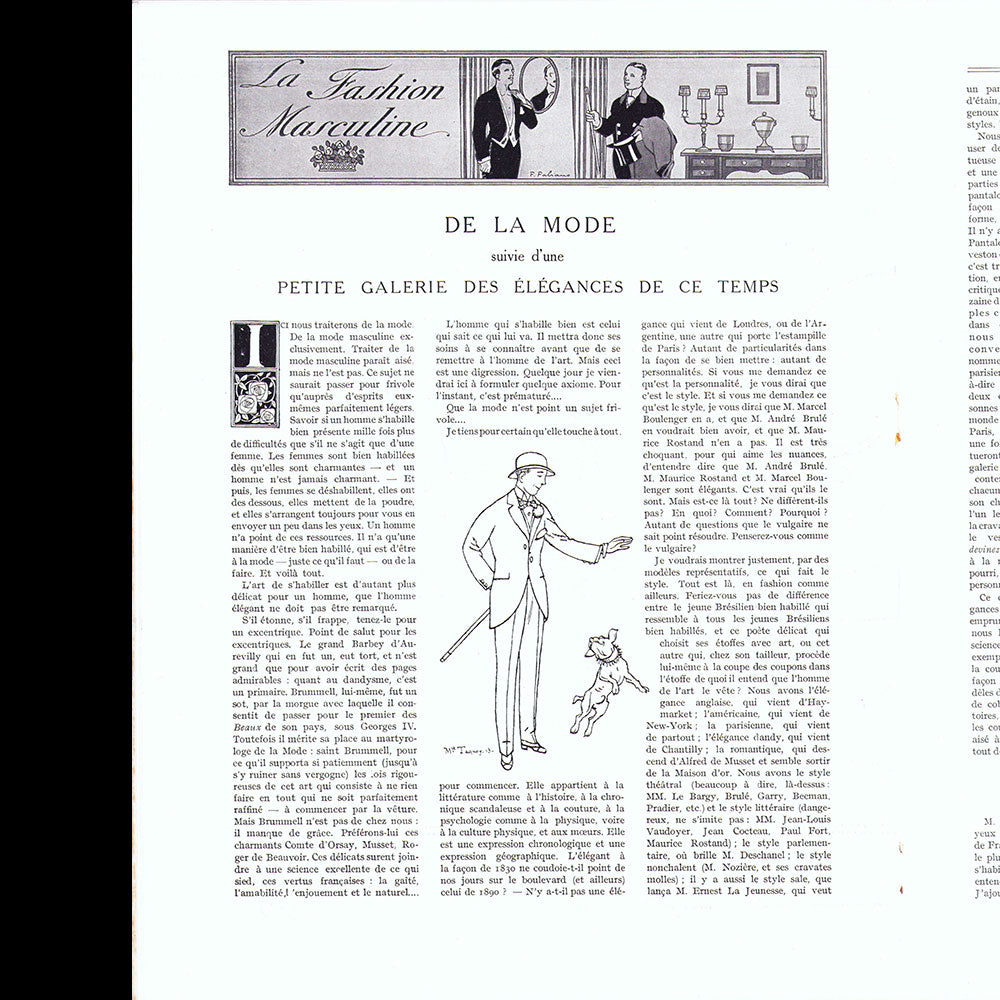 Tout-Paris, magazine illustré mondain, n°1 (10 octobre 1913)