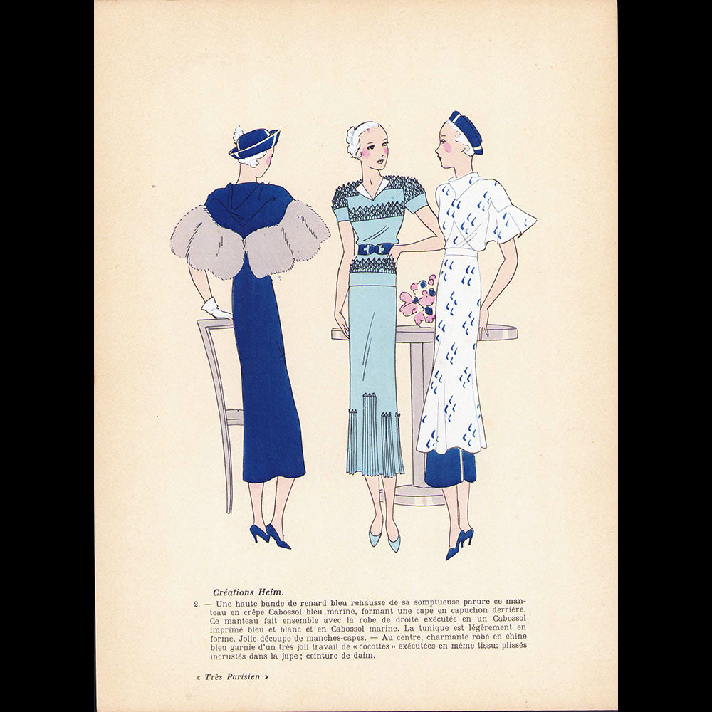 Très Parisien - Réunion de 10 des 11 numéros de l'année 1934